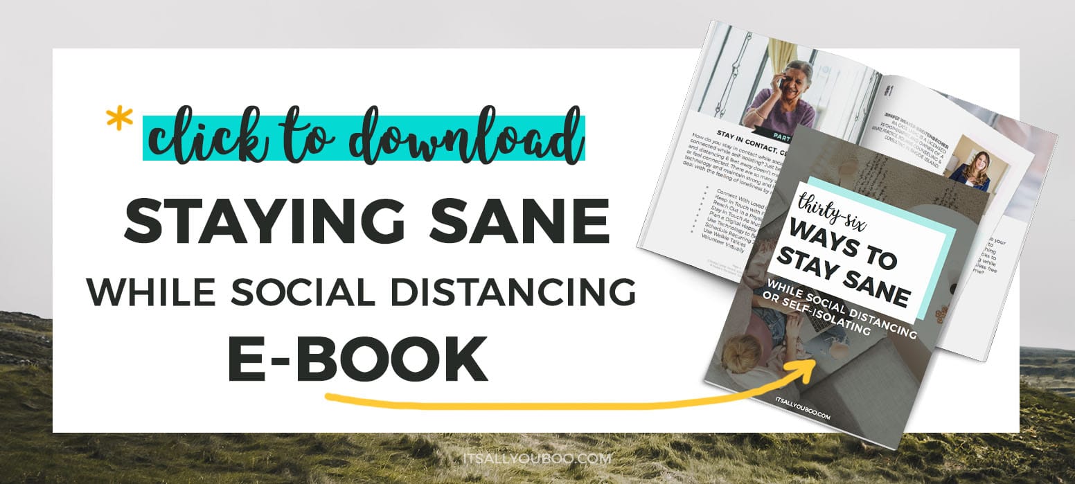 Get your FREE Staying Sane While Social Distancing eBook