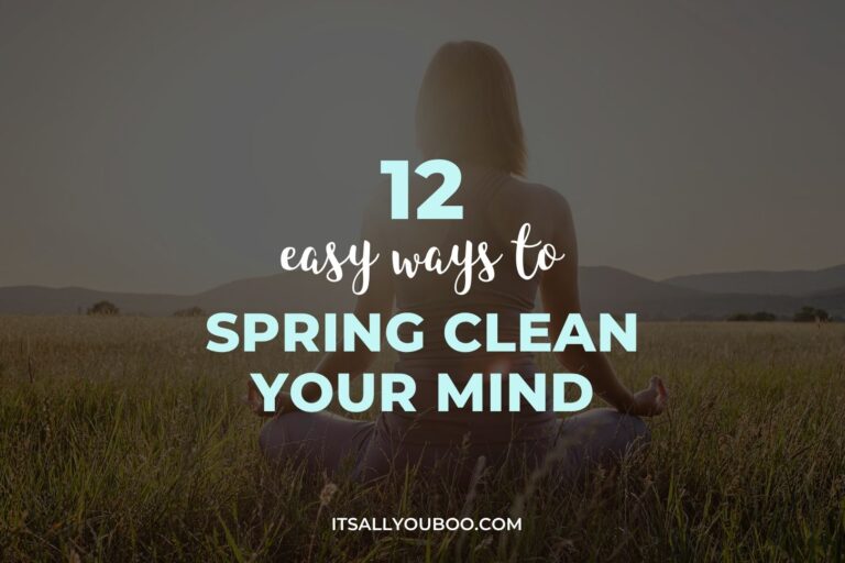 Spring Clean Your Mind. Feature image for blog post.