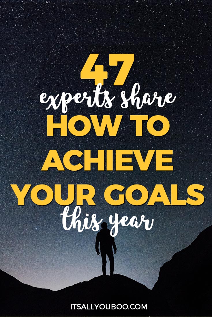 Ready to actually achieve your goals in 2018? 47 experts share their #1 tip for achieving your goals, including planning your year, aligning with your values, having community and more. Plus, click here to get your FREE Printable Slay Your Goals Guide. #goals #goaldigger #goalsetting #lifeplanning #goalsetter #quotesdaily #quotestoremember #advicequotes #motivationalquotes #quotestoliveby