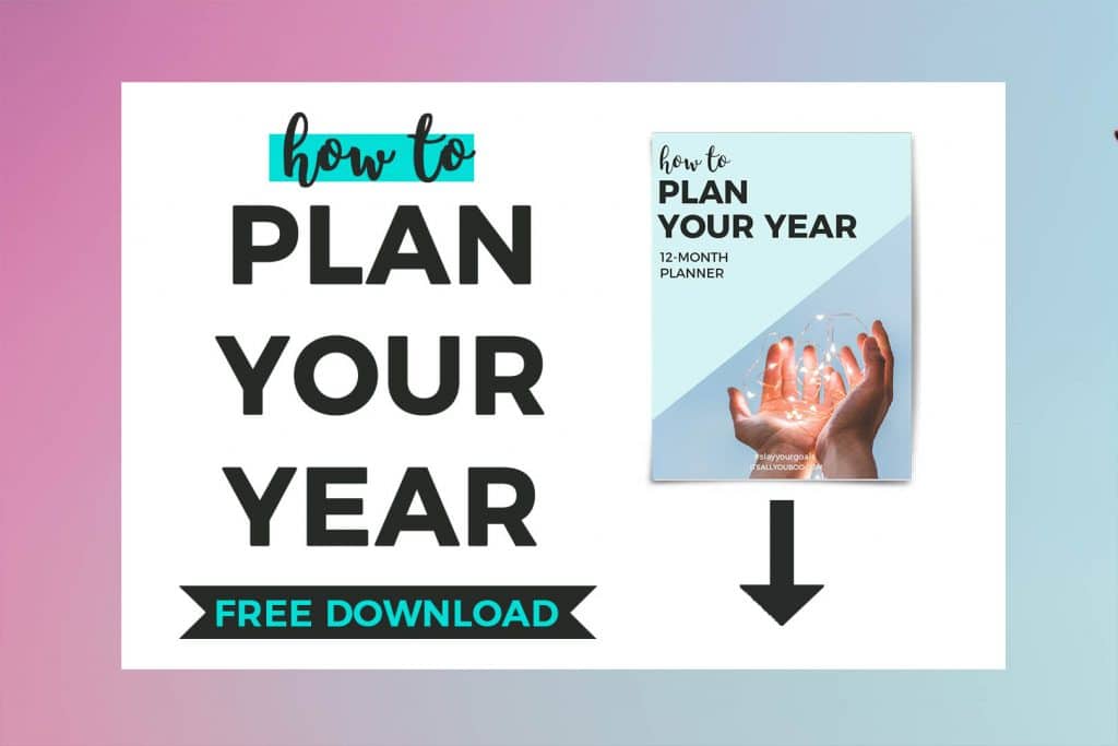 Plan Your Year Free Printable