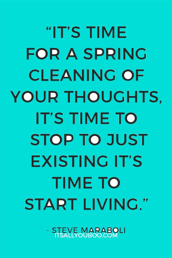 8 Happy & Healthy Ways to Spring Clean Your Life | It's All You Boo