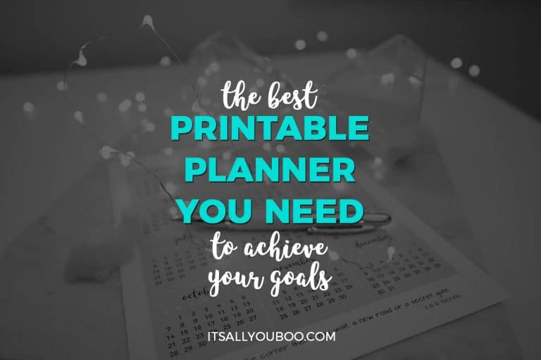 The Best Printable Planner You Need to Achieve Your Goals