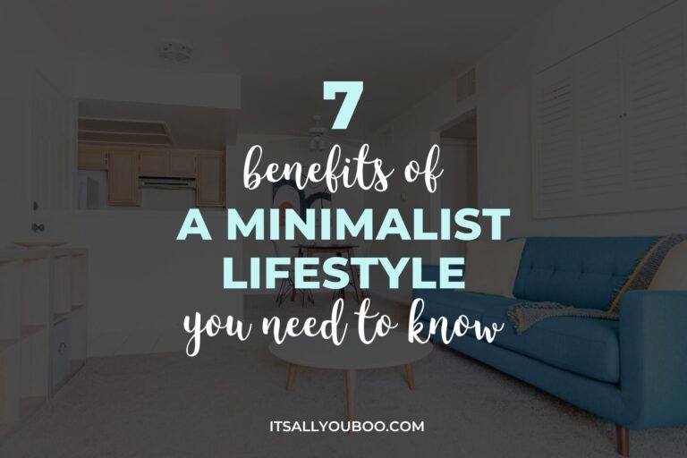 Benefits of a Minimalist Lifestyle. Feature image for blog post.