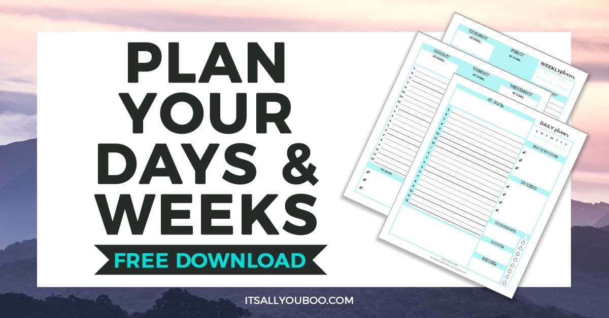 FREE Daily &amp; Weekly Printable Planner