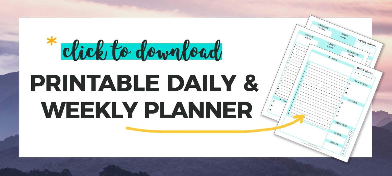 Printable Daily & Weekly Planner