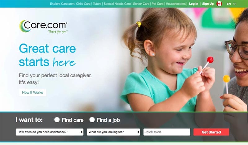 Make money working from home as a babysitter on care.com