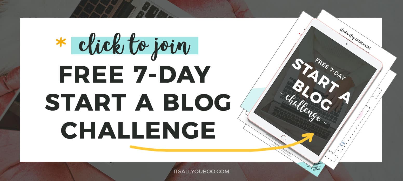 Join the FREE Start a Blog Challenge