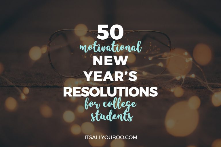 50 Motivational New Year's Resolutions for College Students