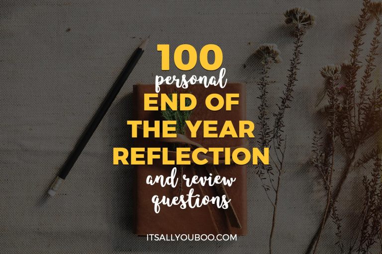 100 Personal End of Year Reflection and Review Questions
