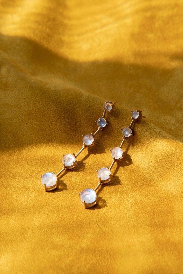 Cat Janiga Gem Stone Earrings 
