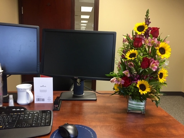 Amira's desk