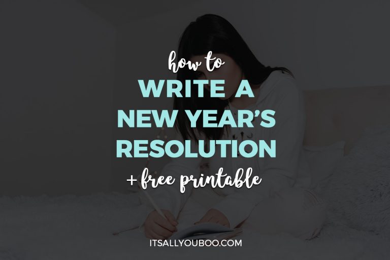 How to Write a New Year's Resolutions + Free Printable