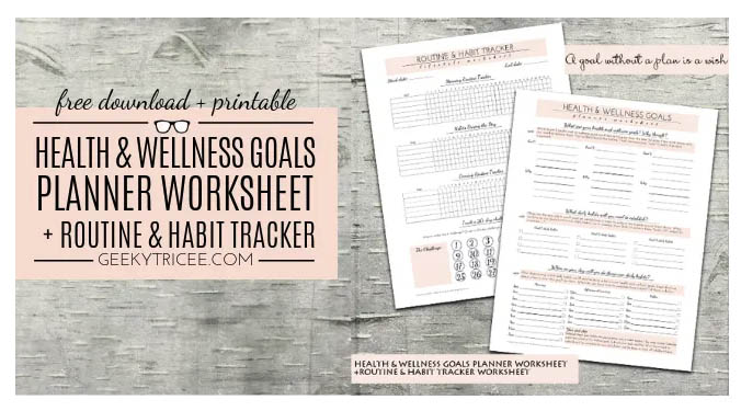 Free Printables and Free Trackers - Wellness