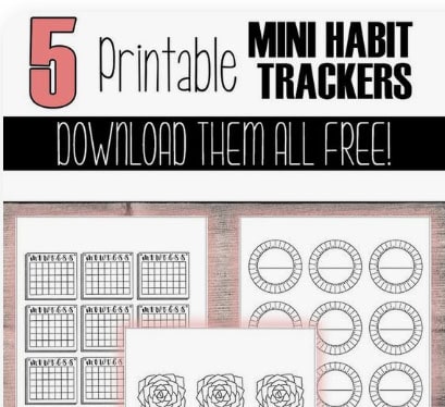 100 Best Freebies and Free Course - Free Habit Trackers