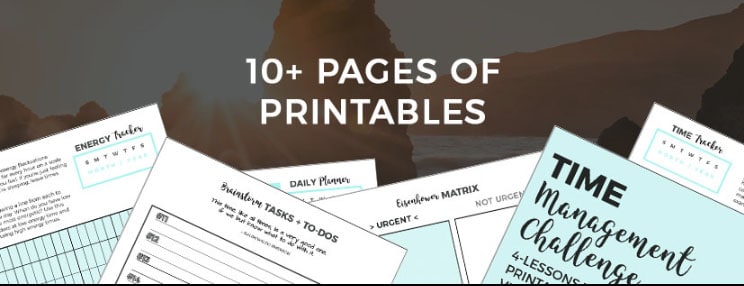 100 Free Printables and Courses - Productivity Challenge