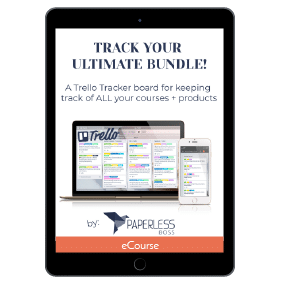 Productivity Bundle Trello Tracking Board
