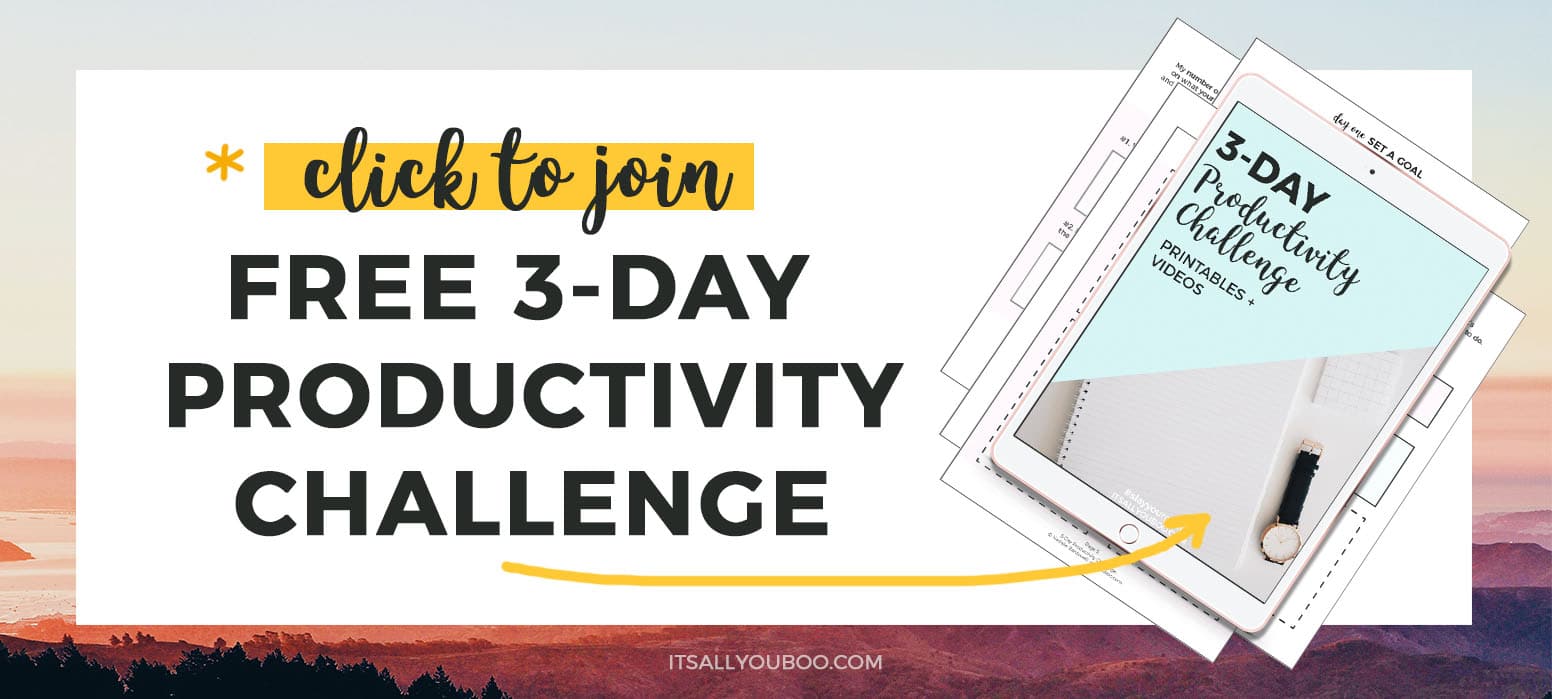 Click to join FREE 3-Day Productivity Challenge