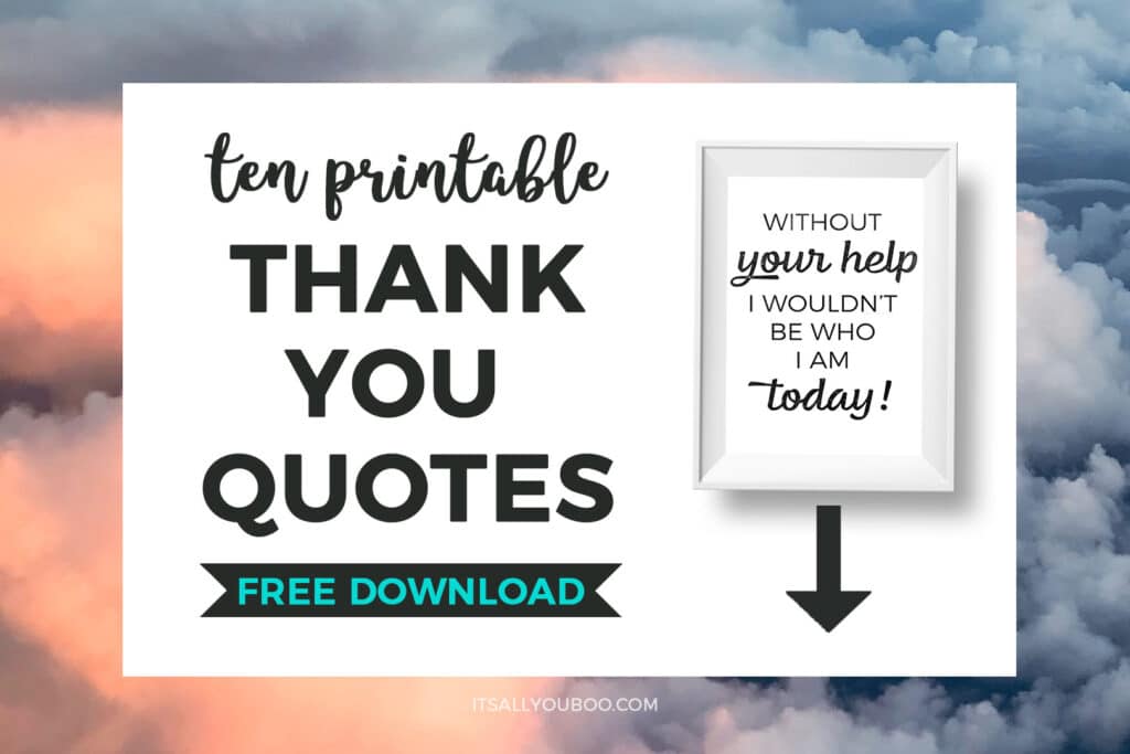 Free Printable Thank You Cards Black and White