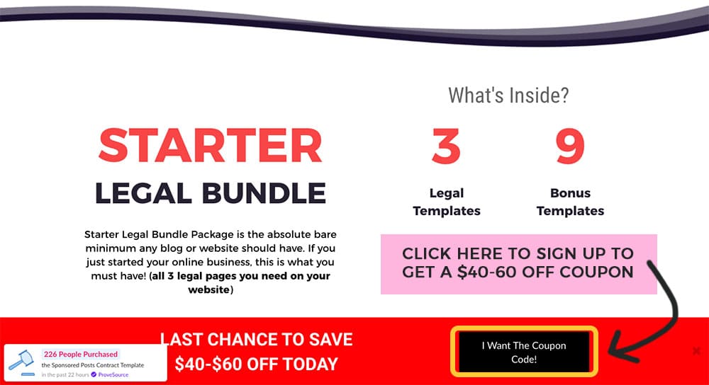 legal bundle for new bloggers