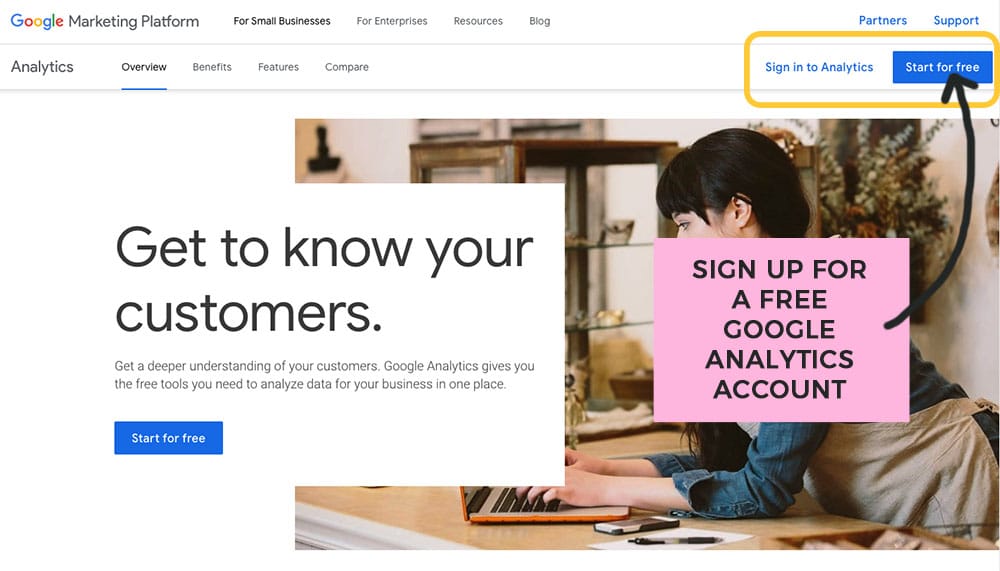 add google analytics to your new blog