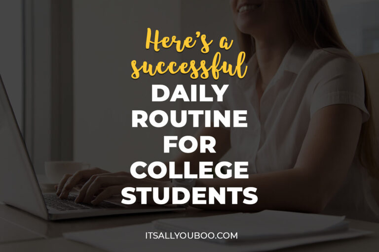 A Successful Daily Routine Schedule for College Students