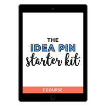 The Idea Pin Starter Kit