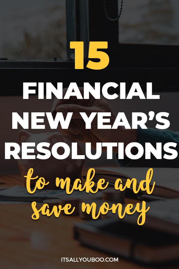 15 Financial New Year Resolutions