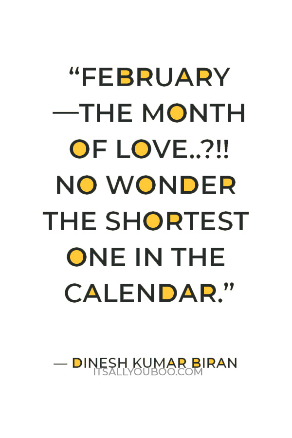 february month of love quotes