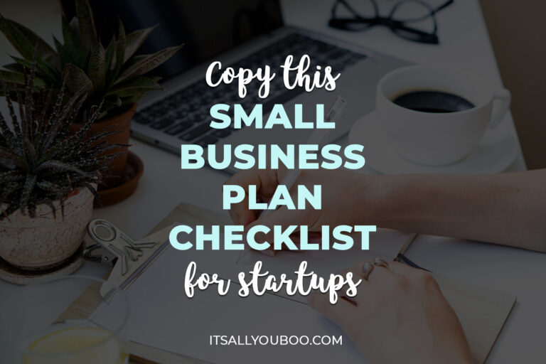 Copy This Small Business Plan Checklist for Your New Startup