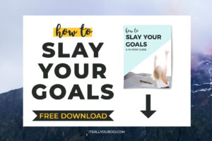 Free Slay Your Goals Guide Download Cover.