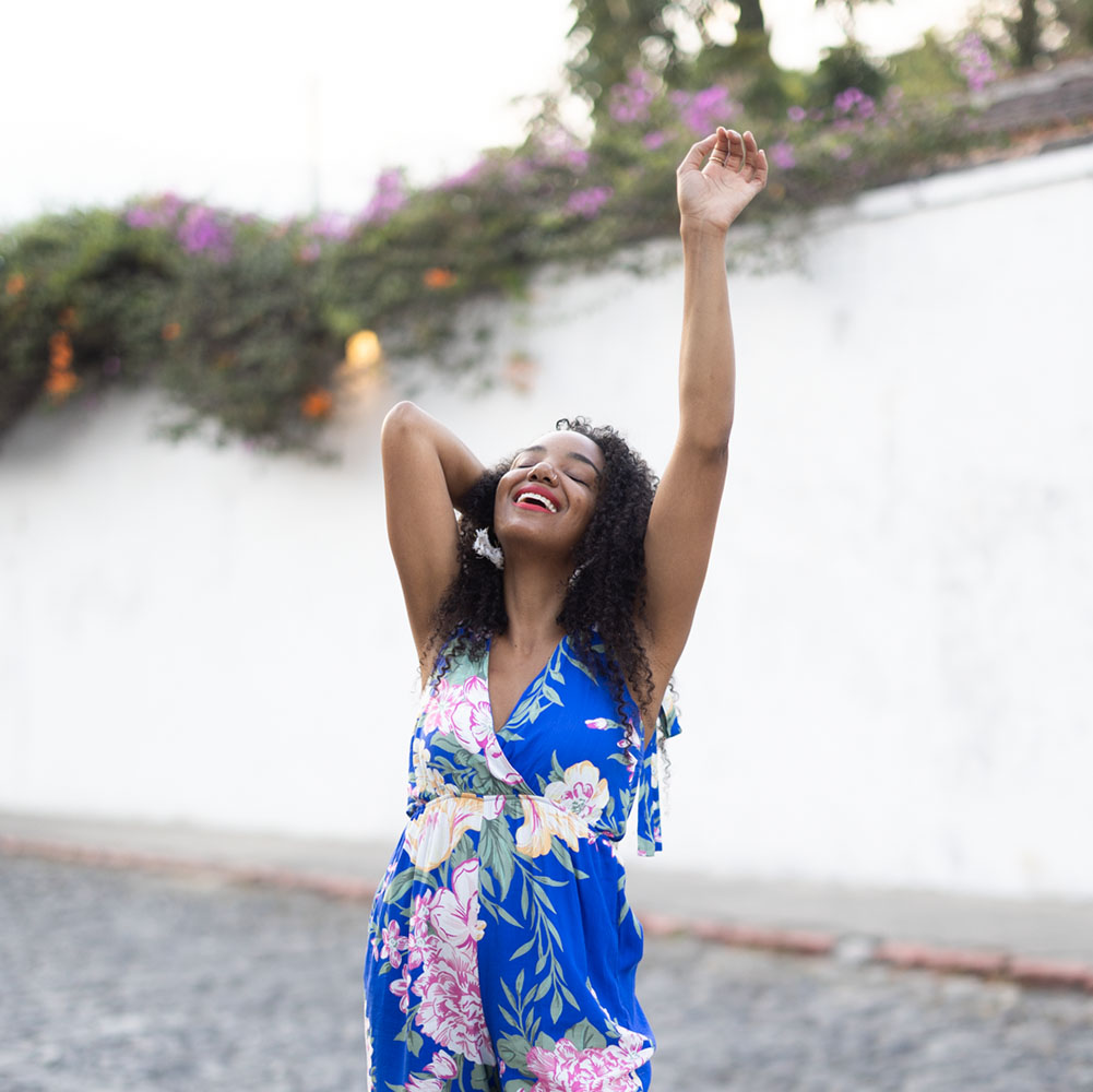 Nadalie Founder of It's All You Boo in Blue.