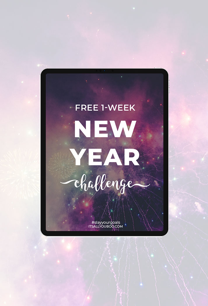 New Year Challenge Cover on an iPad Preview.
