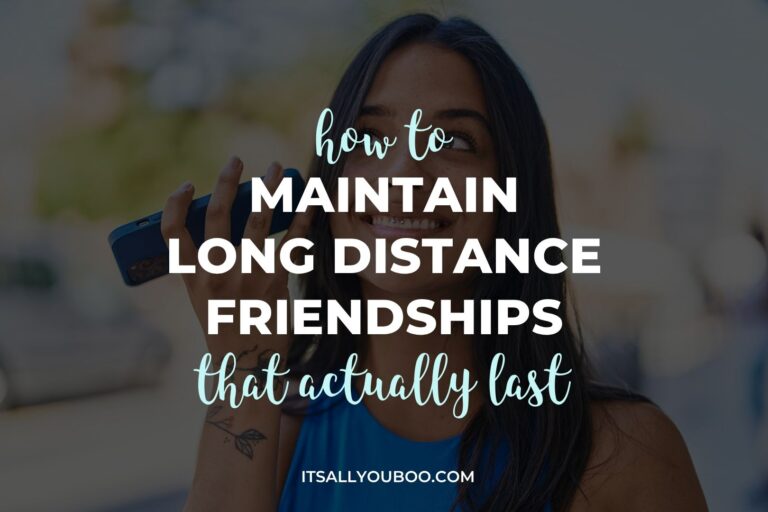 How to Maintain Long Distance Friendships. Feature image showing what the post is about.