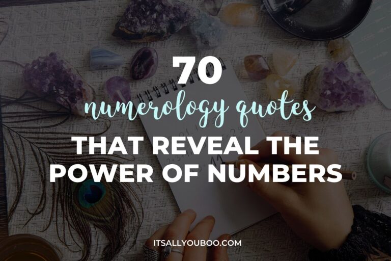 70 Numerology Quotes That Reveal the Power of Numbers. Feature image for blog post.
