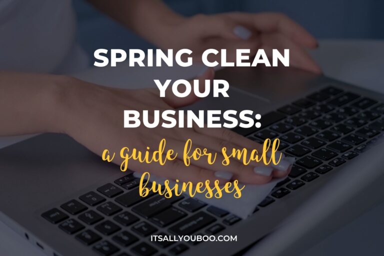 Spring Clean Your Business. Feature image for blog post.