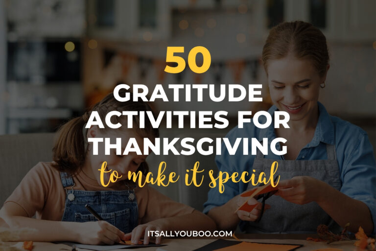 Gratitude activities for Thanksgiving. Feature image for blog post.