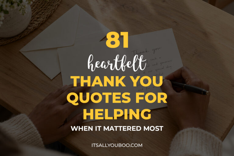 thank you quotes for helping. Feature image for blog post.